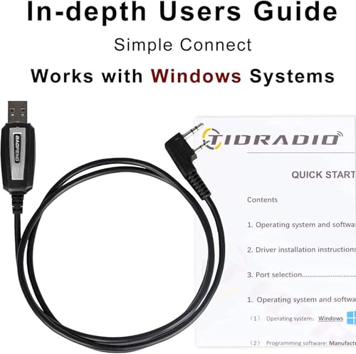 BAOFENG CH340 USB Programming Cable, Support Chirp for BF-F8HP Pro,UV-5R Mini, 5RM,UV-5R,UV-5G Plus,UV-82(HP),GM21,UV-32,GM-15PRO,5RH Pro,GM-5RH,K5Plus,TD-H8,H3,H3 Plus,TD-V2 Ham Accessories by BAOFENG - Image 4