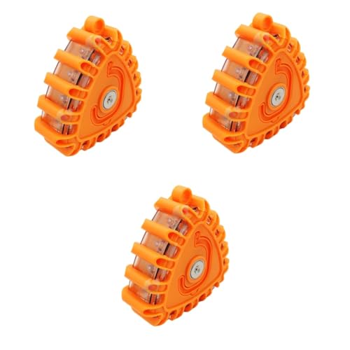 MAGICLULU 3 Piezas Luz de Advertencia LED para Tráfico Luz Intermitente para Vehículos con Gancho y Anillo para Seguridad Vial