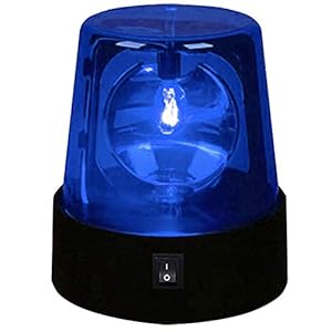 Kisbeibi Éclairage d’avertissement – Lampe boule de scène – Éclairage LED – Rotation à 360 ° – Décoration pour club, fête à la maison, salle de bal (bleu)