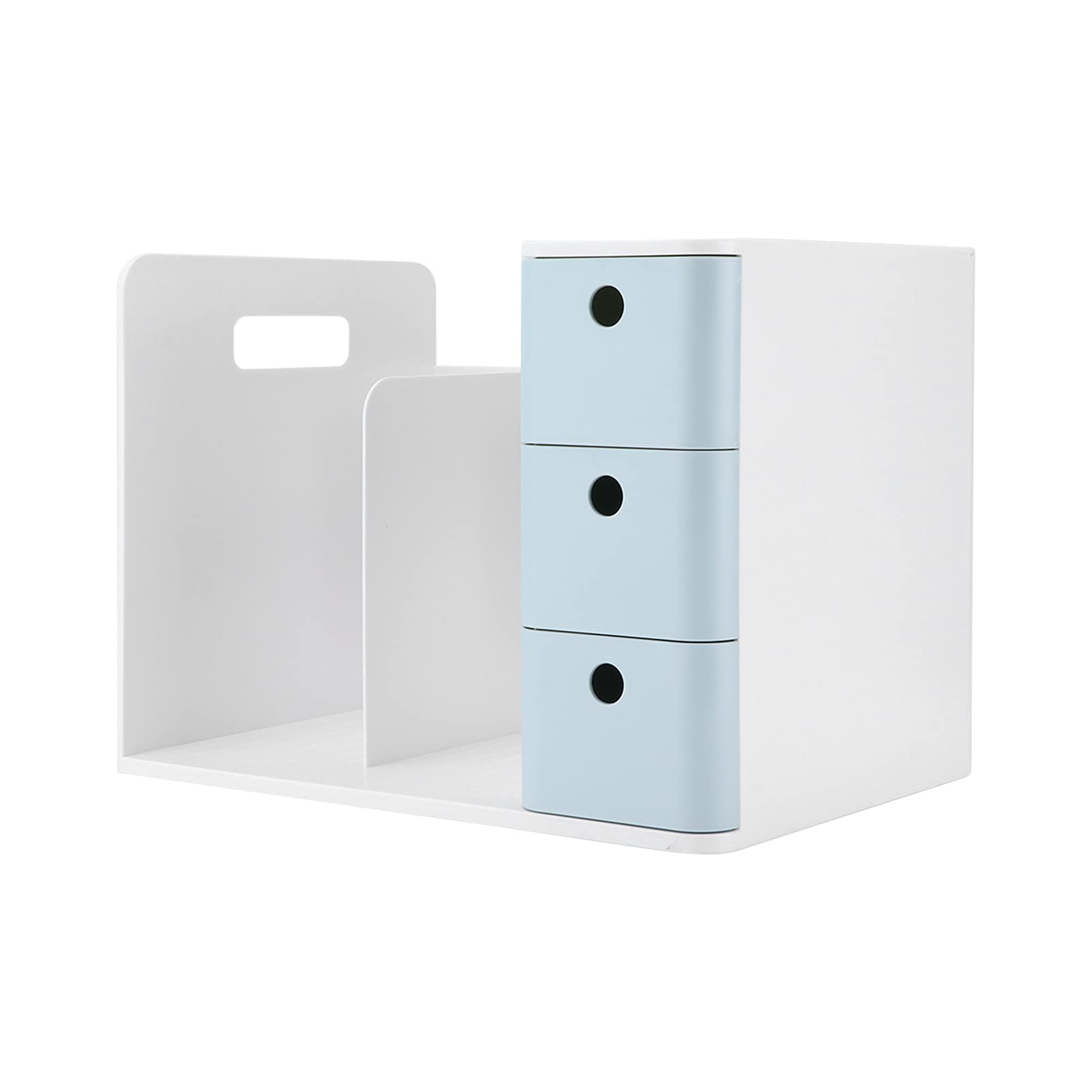 Organizzatore da scrivania, organizer da scrivania Organizzatore da ufficio di design con maniglia di stoccaggio ordinata di grande capacità per l'aula domestica dell'ufficio(blu)