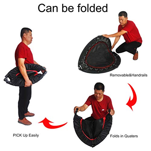 SOIMISS Mini trampolim dobrável 40 trampolins para atividades internas e externas para crianças e ad