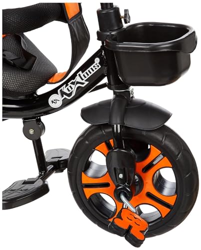 Image of Tricycle for Kids with Comfy Seat - The Parent's Choice for 1-5 Years Old, 30kg Max, Luxurious & Durable Trike. Advanced Parental Control Handle and Safety Belt, Black