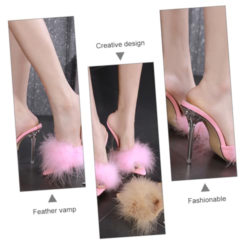 Sandales à talons hauts pointues confortables pour extérieur