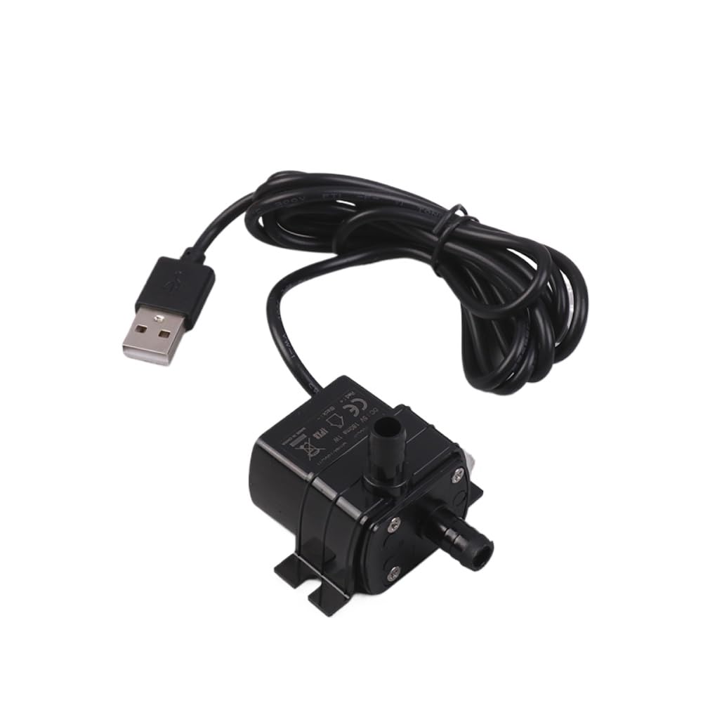 Ultra Quiet Brushless DC USB Water Pump 5V 1W 130L/H Lift 100CM Submersible Fountain Aquarium Circulating