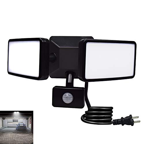 DLLT Outdoor Motion Sensor Light-20W Brightest Led Flood Light Fixture IP65 Sensitive Exterior