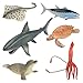 Achort Creatura del Mare Giocattolo Animale Figure -Set di 6 Animali dell’Oceano Children And Girls, Mini Animale Modello Bambini Marine Vita Dinosauro Mondo Imparare Giocattolo Regalo
