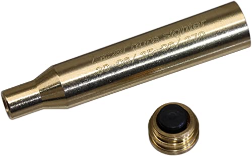 Maymoc .30-06/25-06/270 Bore Sight Laser Red Dot Cartridge Laser Bore Sighter With 2 Sets Of Batteries #TOP4