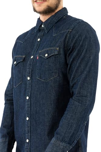 Levi's Herren Barstow Western Standard Hemd,Indigo Rinse,XXL – Ansicht 3
