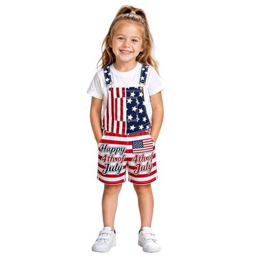 Pantalones cortos con tirantes estampados infantiles: ropa cómoda y ligera para eventos de verano