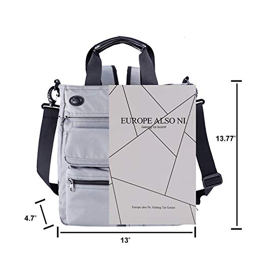 AMJ Business Crossbody Sling Messenger Bag Purse, Casual Daypack Shoulder Backpack Men Women, Chest Satchel for Hiking Travel (M, Grey)3