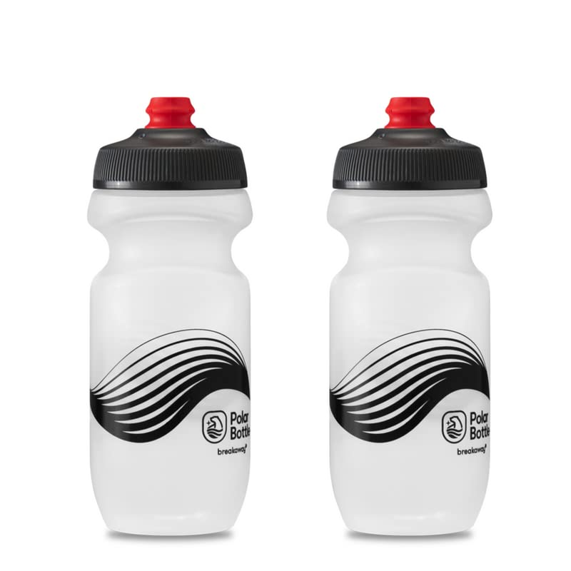 Polar Bottle Breakaway Single Wall 20oz Wave Frost/Charcoal 2-pack