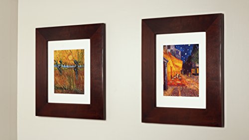 Image of 13x16 Espresso Concealed Medicine Cabinet (Regular), a Recessed Mirrorless Medicine Cabinet with a Picture Frame Door