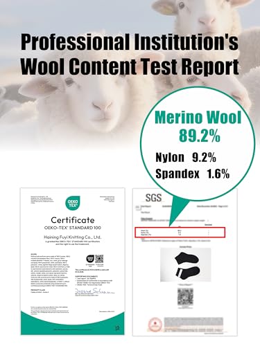 Image of Merino Wool Ankle Socks, Men's Women's 90% Wool Athletic Thin Running Moisture Wicking Socks, 3 Pairs