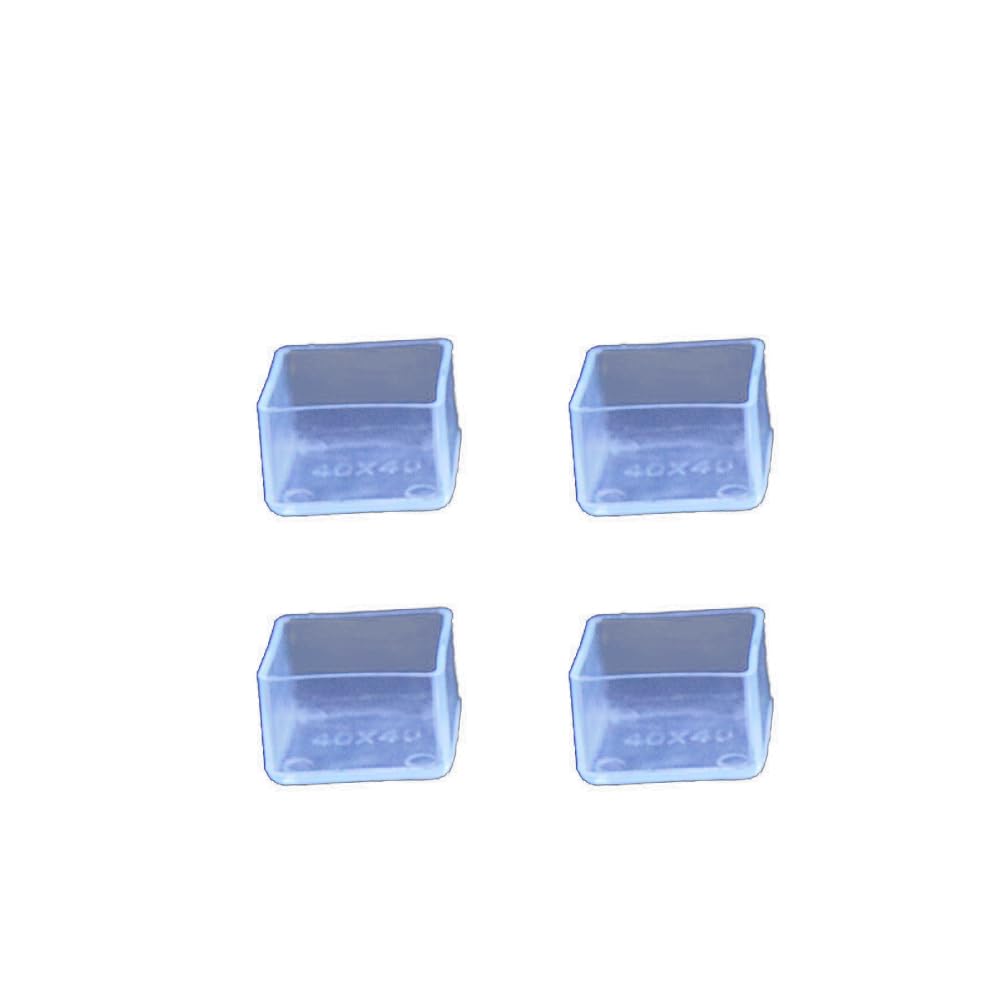 Embouts de pieds de chaise en PVC transparent lot de 20 protections pour mobilier carré 60x60