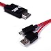 HDE MHL to HDMI 1080p HDTV Adapter Cable with Integrated USB Power Source for MHL Enabled Smart Devices Samsung Galaxy HTC EVO Sensation Quad Ascend and more