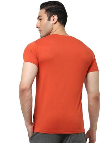 Image of Jack & Jones Men Cotton Round Neck Slim Fit Casual T-Shirt