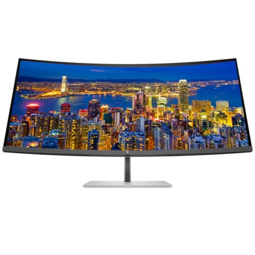Image of HP Series 7 Pro Curved 38-inch 738pu 2K+ WQHD+ (3840 x 1600) LCD Monitor, 2-Pack - Daisy Chain, DisplayPort, USB Hub, Thunderbolt 4 Bundled with Desk Mount Dual Stand & USB-C Multiport G5 Dock