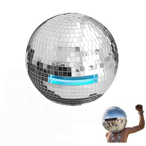 PGADYH Sparkling disco helmets eye-catching disco ball caps suitable for adult disco ball shaped costumes at holiday gatherings and nightclubs