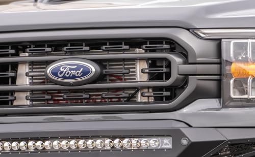 Image of Adaptive Cruise Control Relocation Bracket for the 2021-2023 Ford F-150 | Retains ACC Function With Aftermarket Front Bumpers | Satin Black Powder Coat | Made in the USA | Addictive Desert Designs