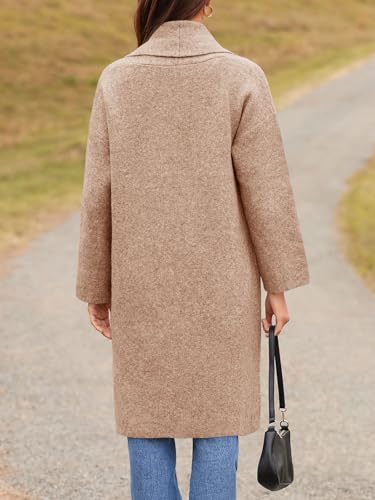 Image of Saodimallsu Womens Long Cardigan Sweaters Chunky Open Front Oversized Slouchy Knit Fall Trendy Coatigan Jackets