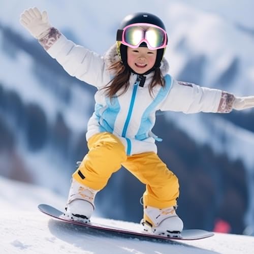 Gafas de snowboard antivaho que evitan ojos rojos por viento y nieve infantil 7