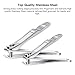 BESTOPE Nail Clipper Set Sharp Fingernail Clippers Toenail Clippers Nail Cutter Stainless Steel Sturdy Nail Trimmer for Men and Women