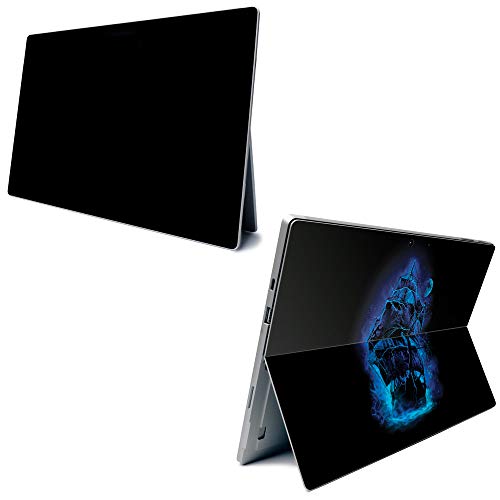 Image of MightySkins Carbon Fiber Skin for Microsoft Surface Pro 7 - Pirate Storm | Textured Carbon Fiber Finish | Easy to Apply, Remove, and Change Styles | Made in The USA