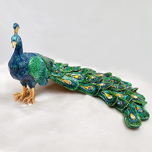 Estatua decorativa de pavo real Feng Shui auspiciosa miniatura 5