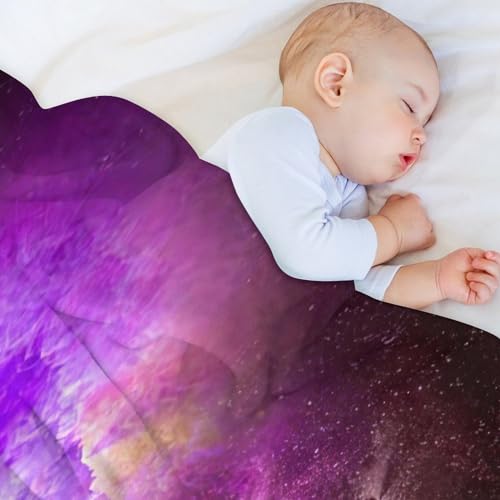 Manta de nebulosa para dormir mullida Weltraum Colors de sofá grande 4