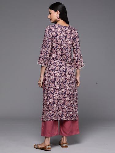 Image of INDO ERA Women's Viscose Blend Straight Fit Straight Kurta
