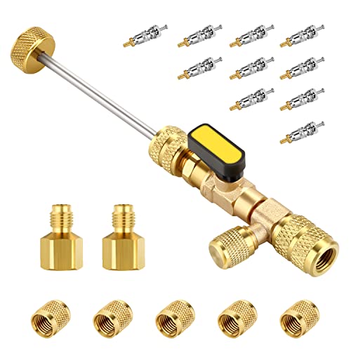 Outil de retrait de noyau de valve CVC WADEO avec double port 1/4 et 5/16 SAE