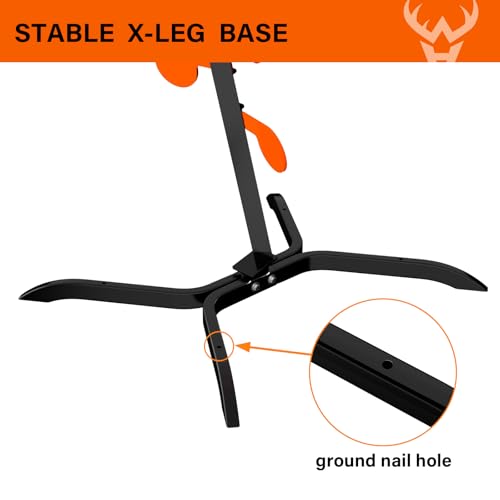 Image of Highwild AR500 Dueling Tree Target Kit - Six Steel Paddles 4 inch x 1 /4 inch Reactive Shooting Targets with Stand