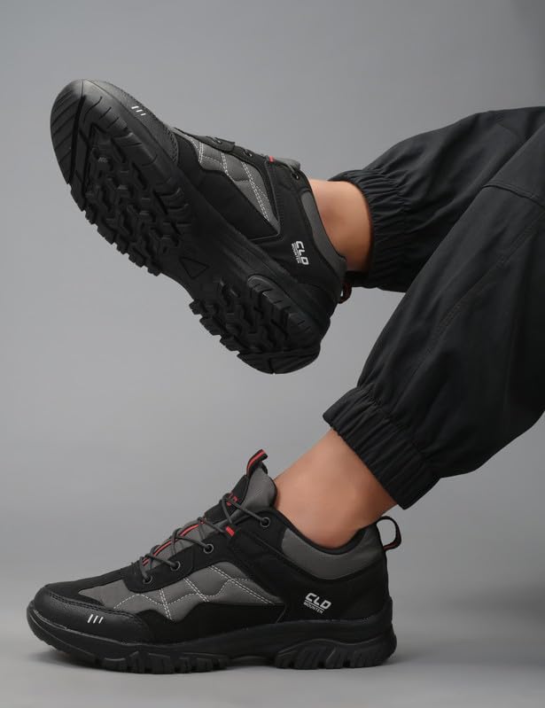 Image of CLD Trekking Shoes for Man Outdoor Hiking Shoes for Man high Neck Shoe for Men Anti Skid Trekking Boots Water Repellent Tracking Shoe for Men Breathable Hiking Boots
