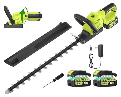 22-Inch Brushless Hedge Trimmer Cordless with Battery & Charger