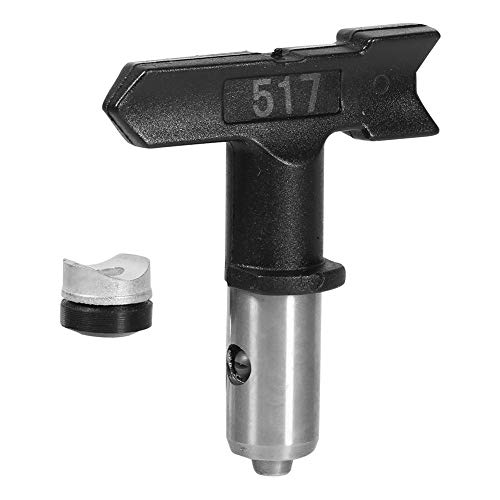 Embout pistolet pulvérisateur - Embouts pulvérisation réversibles, accessoires utiles acier tungstène réversible pour pistolet peinture sans air, pour maisons, bâtiments, terrasses ou clôtures(517#) Cover