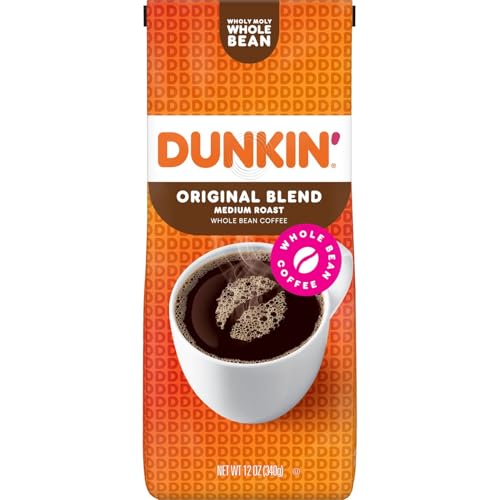 Dunkin Donuts Original Blend Whole Bean Medium Roast Coffee 340g