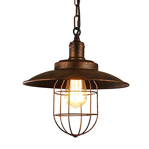 Lumière suspendue changeante vintage pour illuminer une table de salle à manger industrielle