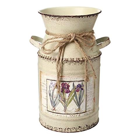PEPAXON Vintage Metal Flower Vase Cover
