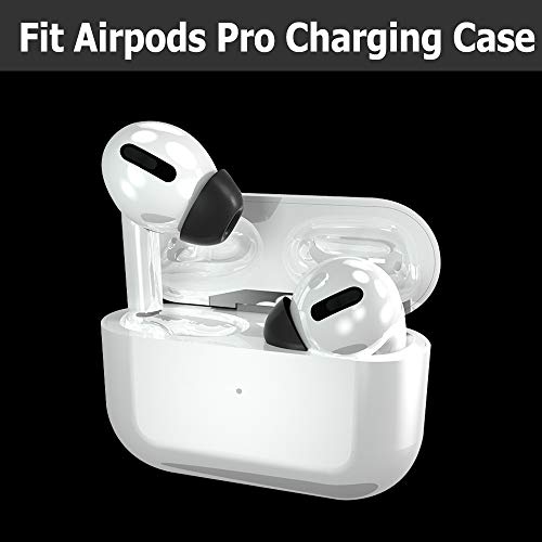 3 Pairs Replacement Ear Tips Compatible with Apple AirPods Pro, Memory Foam in Ear Eartips Accessories Compatible with Airpods Pro/Airpods 3 (L/M/S, Black)