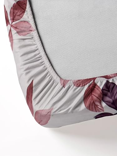 Image of DECORUM Cotton Feel Glace Cotton Fitted Bedsheet King Size (72 inchx78 inch)| All Around Elastic| 2 Pillow Covers (17 inchx27 inch)| Fits Up to 8 inch Mattress| 220 TC|Soft, Wrinkle-Free |Perfect for Home Decor & Gifting