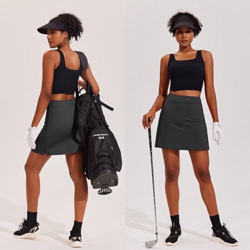 Image of Ekouaer 16 inch Golf Skorts for Woman with Inner Pockets Silicone Grippers Tennis Skirt Quick Dry Athletic Pickleball Skort