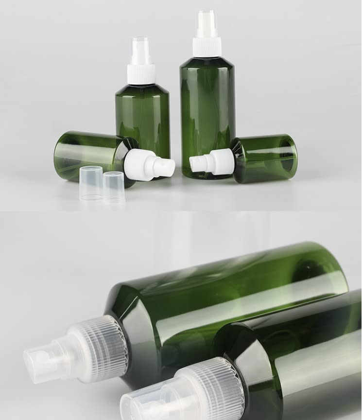 Spruzzino Nebulizzatore 50/100/150/200 ml 10/20 pezzi Flaconi spray verdi in plastica Ricaricabili Flacone di profumo da viaggio Contenitore cosmetico(50ml clear pump,20pcs)