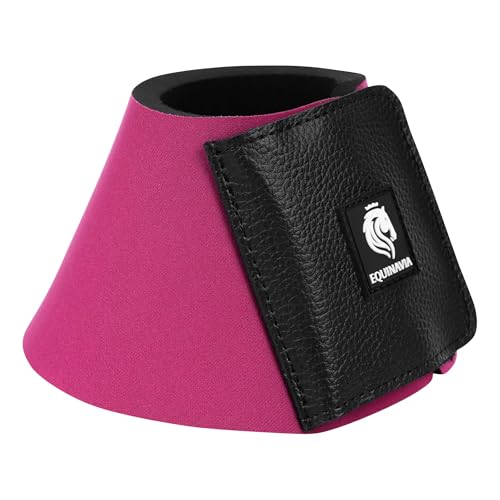 Image of Equinavia Toki Pull On Bell Boots for Horses, Durable Neoprene Equine Boots | Comfortable Horse Hoof Boots for Daily Turnout, Overreach Protection Hoof Boots, Equestrian Training Competition Show, Riding