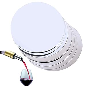 Ouceanwin 50 stuks wijn inschenkhulp druppelvrij schenktuit folie – Drop Stop wijnschenktuit plaatjes herbruikbare…