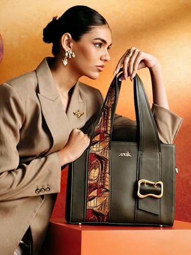 Image of ZOUK Kalki Office Bag for Women |Vegan Leather | Twin Gadget Compartments | Fits 13-Inch Laptop + iPad | Concealed Zipper Pocket