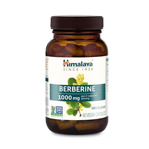 Himalaya Berberine 500 mg Capsule, 1 Month Supply, 2 Capsules Daily, Berberine HCL from Indian Barberry Root, Vegan, Gluten Free, Herbal Supplement
