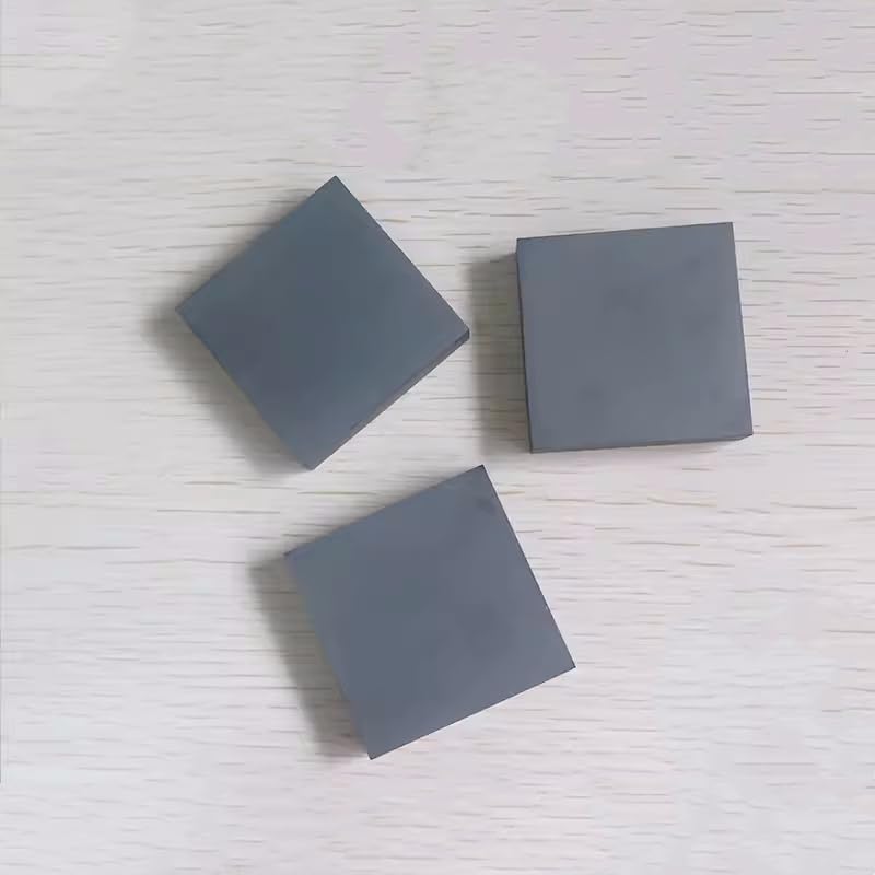 1PCS Boron Carbide Ceramic Sheet 50x50mm for Scientific Research | High Hardness B4C Material for Experiments(50x50x3mm)