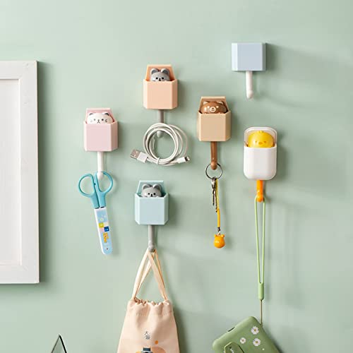 Jcbaba Cat Key Hook, Creative Adhesive Coat Hook, Key Holder For Wall, Room Decor, Hat, Towel, Key, Bag, Cute And Practical Cat Key Hook (4 Pcs) #TOP5