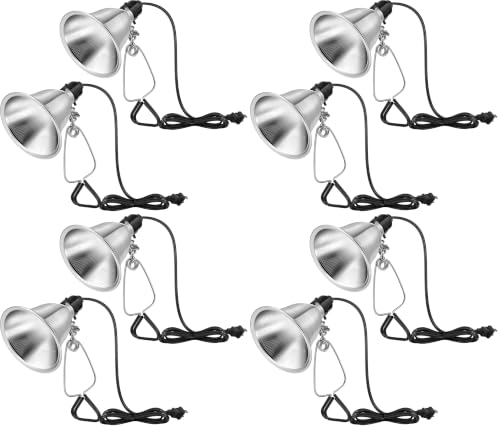 Image of VIVOSUN 8 Pack Clamp Lamp Light with Detachable 5.5 Inch Aluminum Reflector