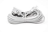 graues rundes 4mm IP Anschlußkabel (Westernanschlusskabel) mit TAE-F Stecker / 8P2C Anschluss 1: TAE-F Anschluss 2: RJ 45 2 polig belegt (8P2C) Pin 4 und 5 Innenleiter aus reinem Kupfer für exzellente Übertragungseigenschaften